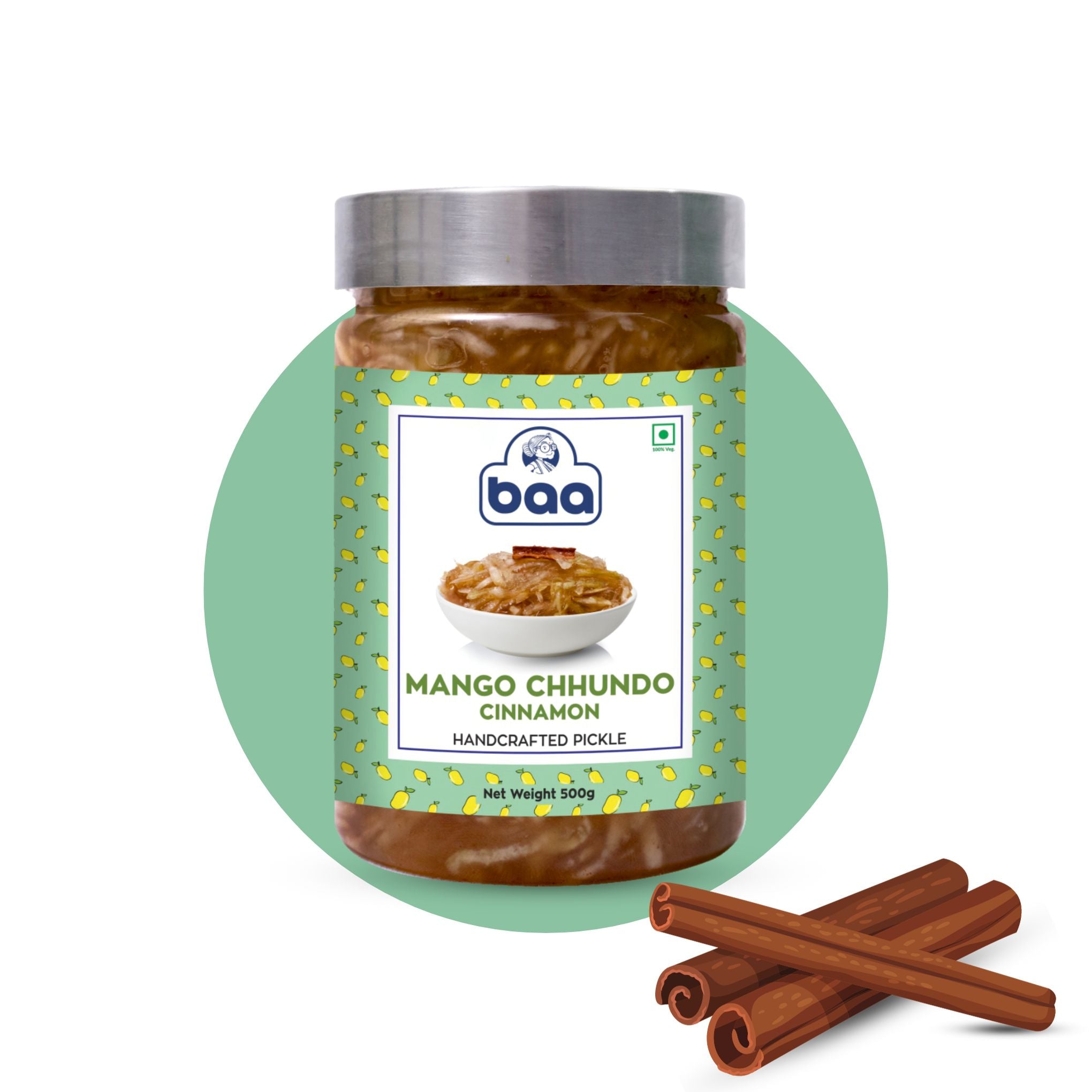 Mango Chhundo Cinnamon Pickle | Mango Pickle | Baafoods